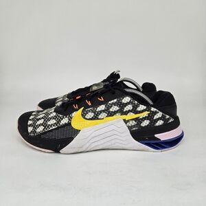 Nike Men's Metcon 7 Black White Pattern Work Out Shoes Size 8.5